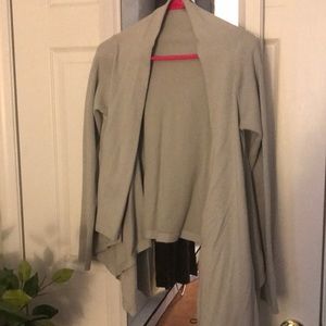 Fabletics Shaw Wrap Gray Sweater